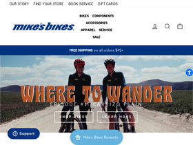 'mikesbikes.com' screenshot