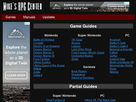 'mikesrpgcenter.com' screenshot