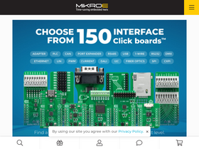 'mikroe.com' screenshot