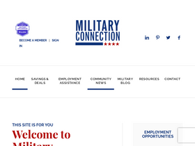 'militaryconnection.com' screenshot