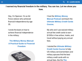 'militarymoneymanual.com' screenshot