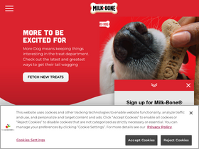 'milkbone.com' screenshot