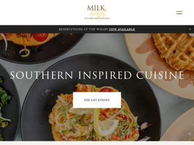 'milknhoneycafe.com' screenshot