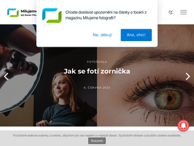 'milujemefotografii.cz' screenshot