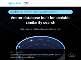 'milvus.io' screenshot