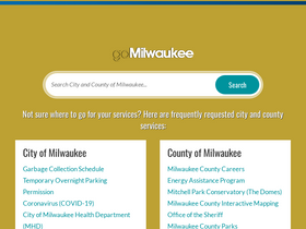 'milwaukee.gov' screenshot