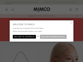 'mimco.com.au' screenshot