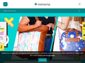 'mimeria.com.br' screenshot