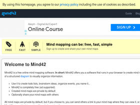 'mind42.com' screenshot
