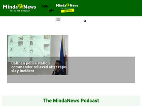 'mindanews.com' screenshot