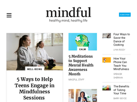 'mindful.org' screenshot