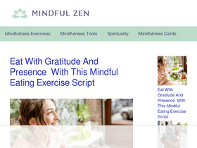 'mindfulzen.co' screenshot
