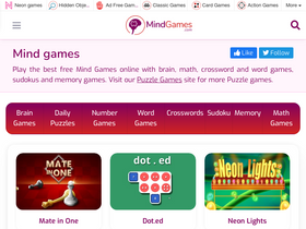 'mindgames.com' screenshot