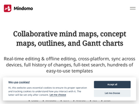 'mindomo.com' screenshot