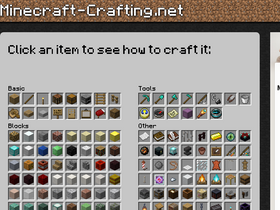 'minecraft-crafting.net' screenshot