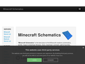 'minecraft-schematics.com' screenshot