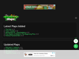 'minecraftmaps.com' screenshot