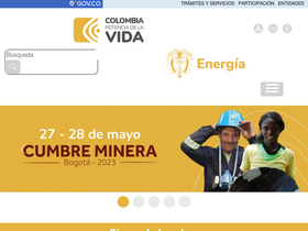 'minenergia.gov.co' screenshot