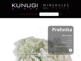 'mineralesdelmundo.com' screenshot