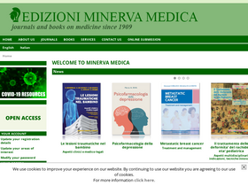 'minervamedica.it' screenshot