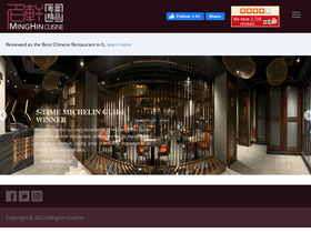 'minghincuisine.com' screenshot