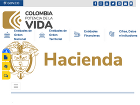 'minhacienda.gov.co' screenshot