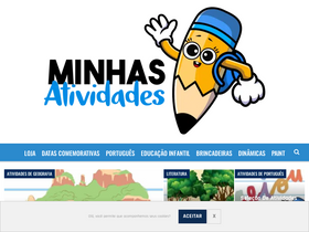 'minhasatividades.com' screenshot