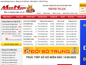 'minhngoc.com.vn' screenshot
