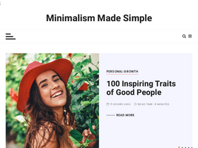'minimalismmadesimple.com' screenshot