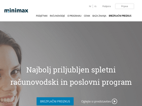 'minimax.si' screenshot