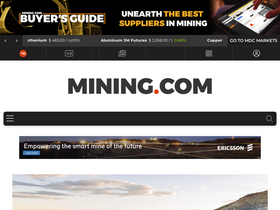 'mining.com' screenshot