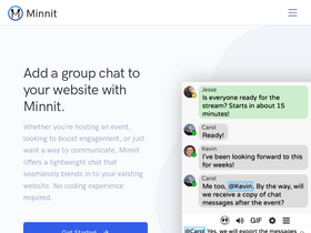 'minnit.chat' screenshot