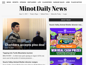 'minotdailynews.com' screenshot