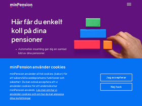 'minpension.se' screenshot