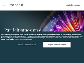 'minsait.com' screenshot