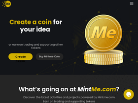 'mintme.com' screenshot