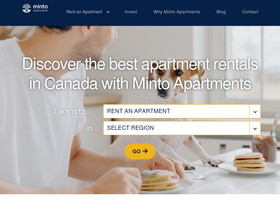 'mintoapartments.com' screenshot