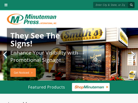'minutemanpress.com' screenshot