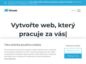 'mioweb.cz' screenshot