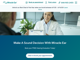 'miracle-ear.com' screenshot
