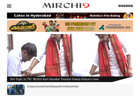 'mirchi9.com' screenshot
