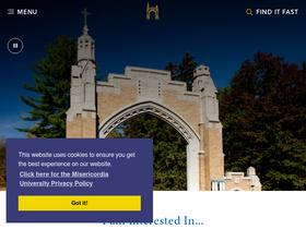 'misericordia.edu' screenshot
