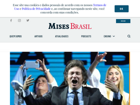 'mises.org.br' screenshot