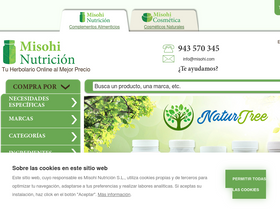 'misohinutricion.com' screenshot