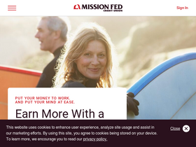 'missionfed.com' screenshot