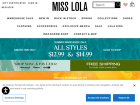 'misslola.com' screenshot