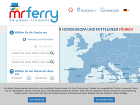 'misterferry.de' screenshot
