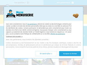 'mistermenuiserie.com' screenshot