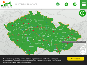 'mistopisy.cz' screenshot