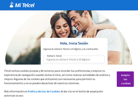'mitelcel.com' screenshot